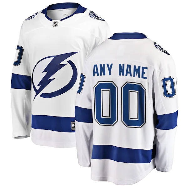 Tampa Bay Lightning Trikot Fanatics Branded Weiß Breakaway Benutzerdefinierte